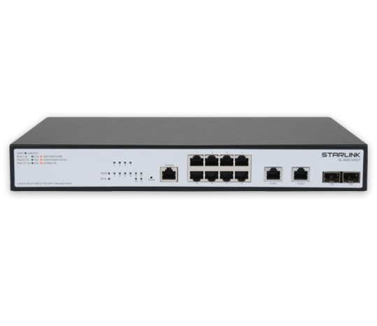 유비큐넷 STARLINK SL-M2512XGT 스위칭허브 8*2.5G+2XGT+2SFP+ 허브스위치