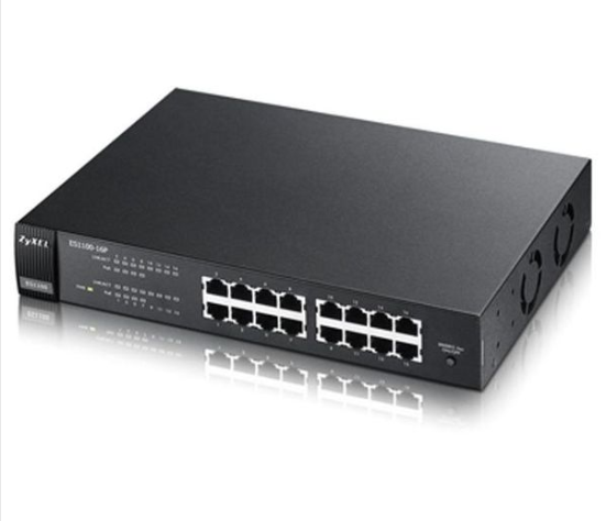 자이젤 zyxel ES1100-16 16포트 PoE 스위칭허브