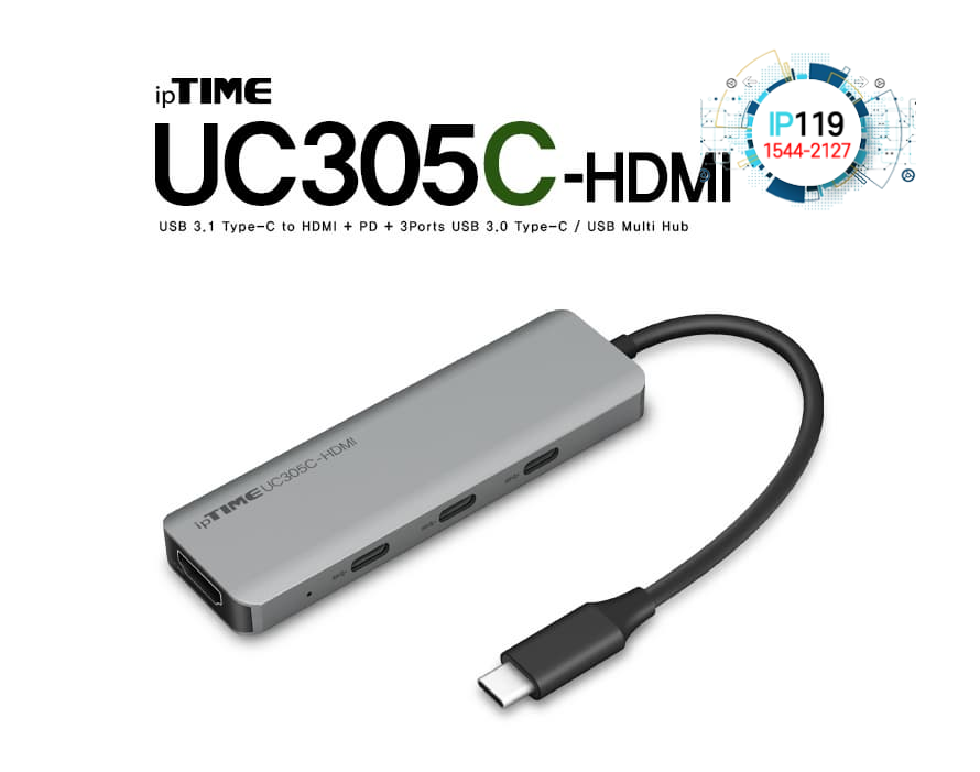 EFM네트웍스 아이피타임 UC305C-HDMI UC305C-HDMI USB 허브 HDMI 출력