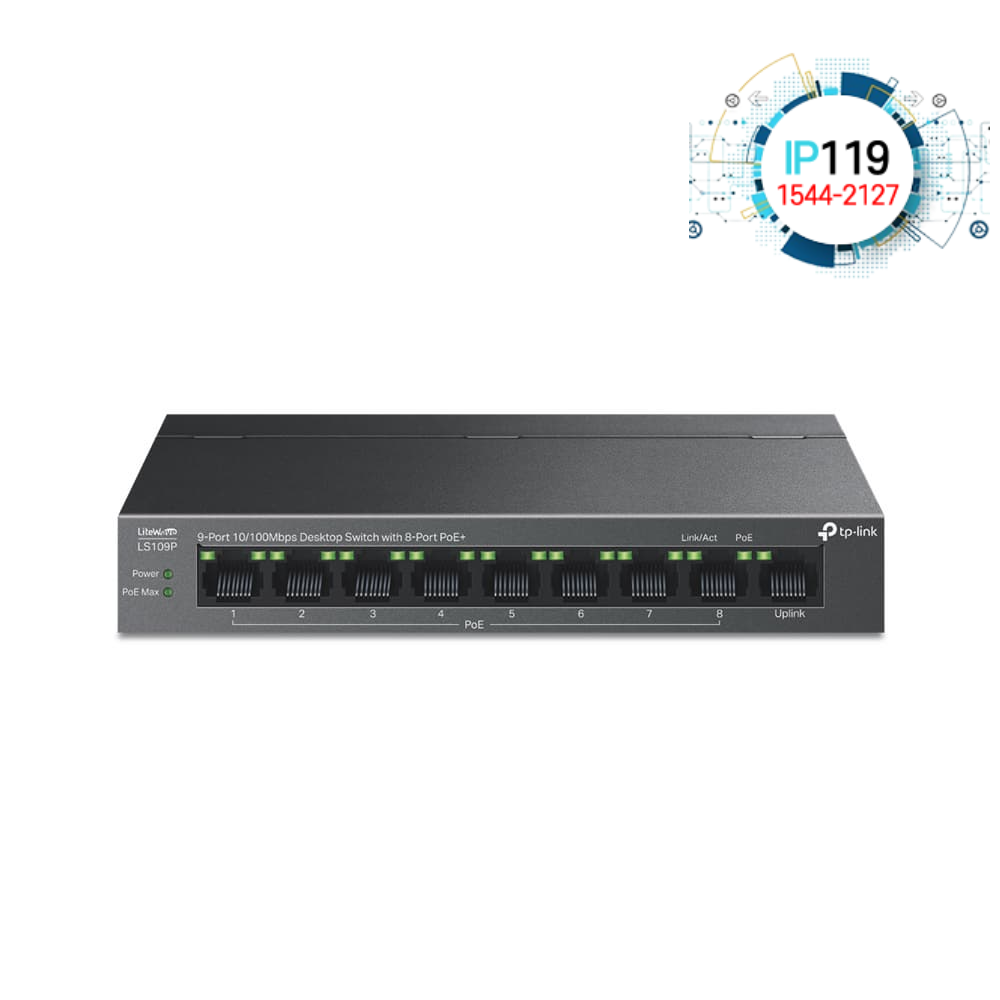 TPLINK 티피링크 LS109P 고속 데이터 전송 네트워크 확장
