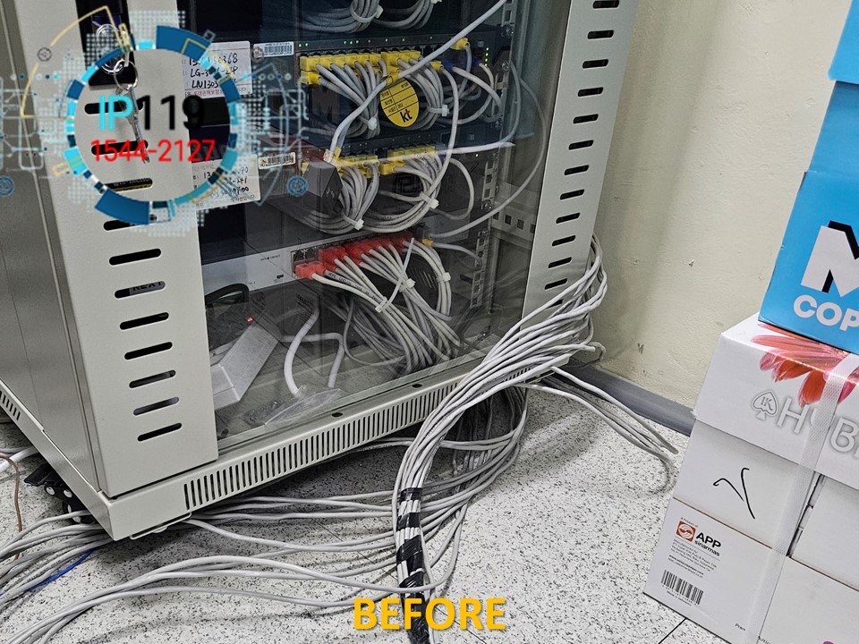 파주 기업 사옥 다회선 랜선설치 작업